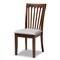 Baxton Studio Andi Modern and Contemporary Grey Fabric and Walnut Brown Finished Wood 5-Piece Dining Set 174-9879-10897-Zoro - alternate 6